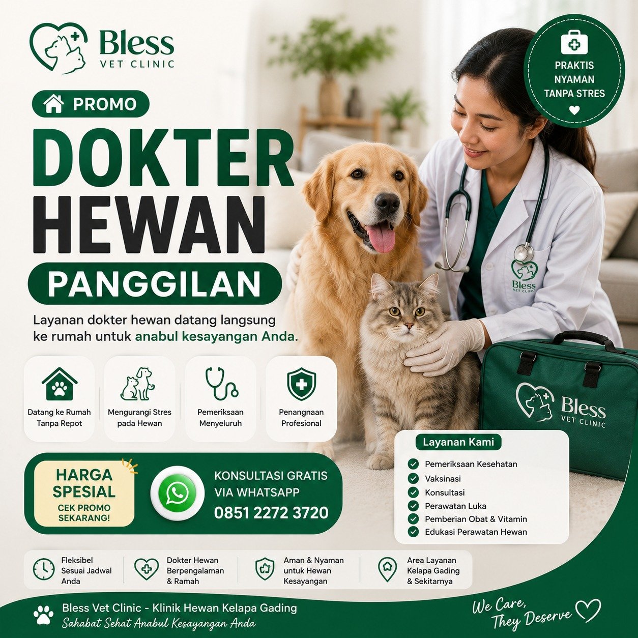 Dokter hewan panggilan Kelapa Gading